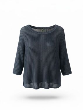 Talbots Women's Navy Summer Linen Knit Sweater